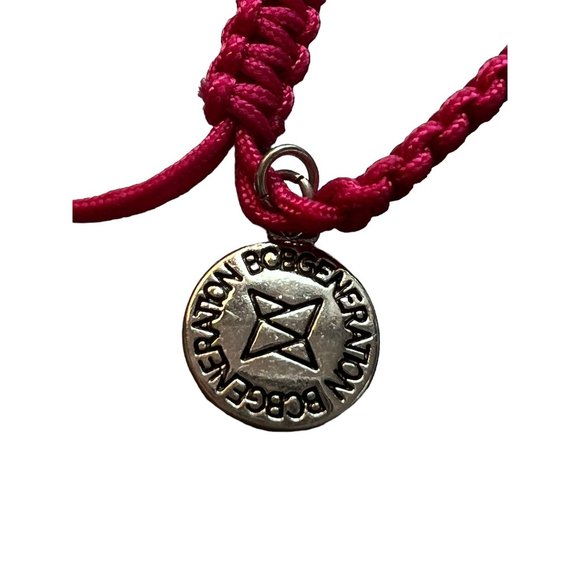 BCBG Generation BCBGeneration Bracelet Braided Pink "Love" Adjustable NWOT - Picture 4 of 4